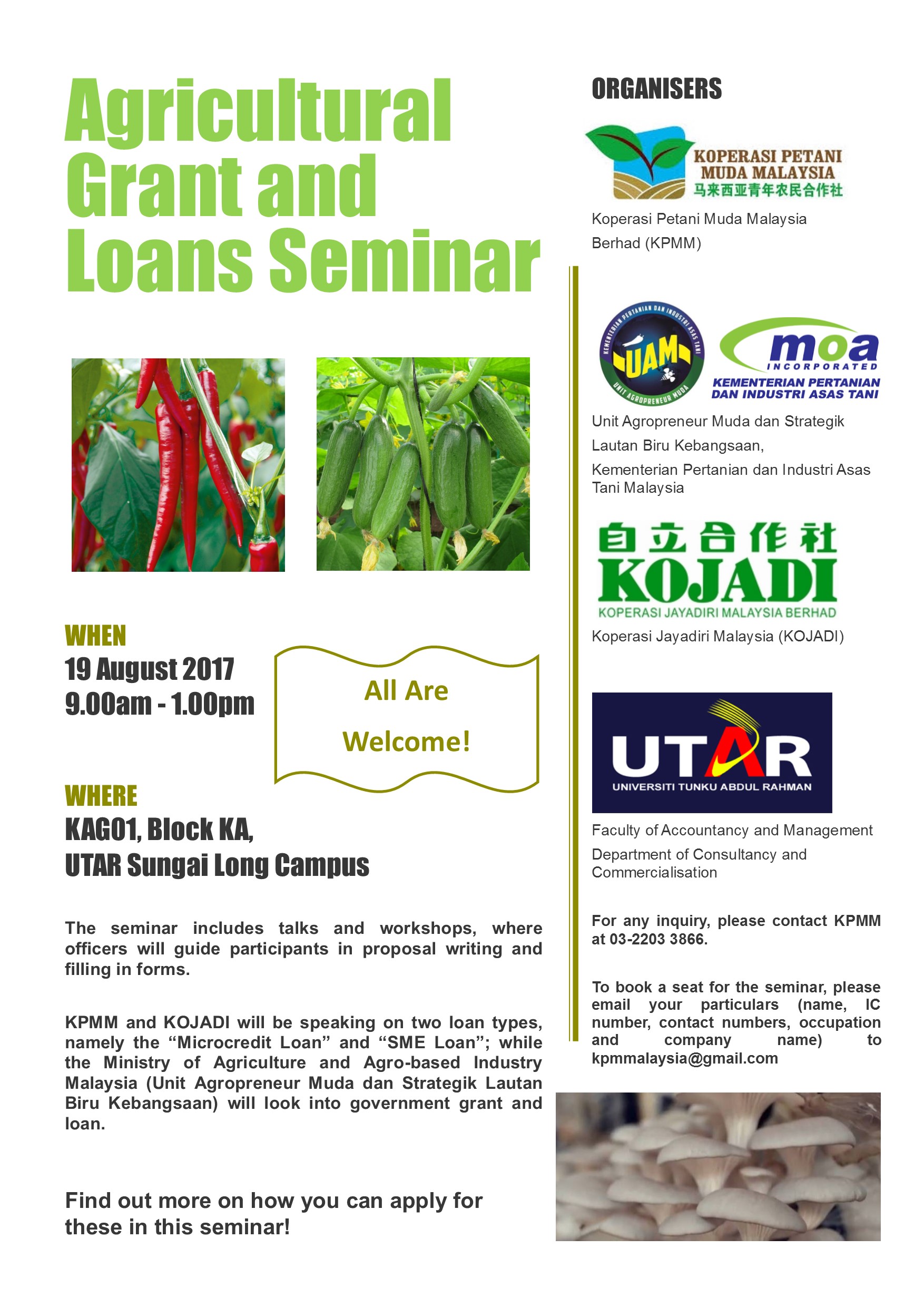 Agricultural Grant and Loan Seminar Poster